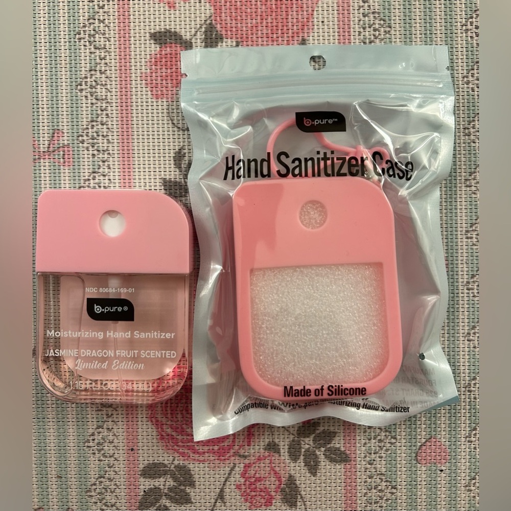 Bpure Hand Sanitizer Jasmine Dragon Fruit with Matching Case NEW